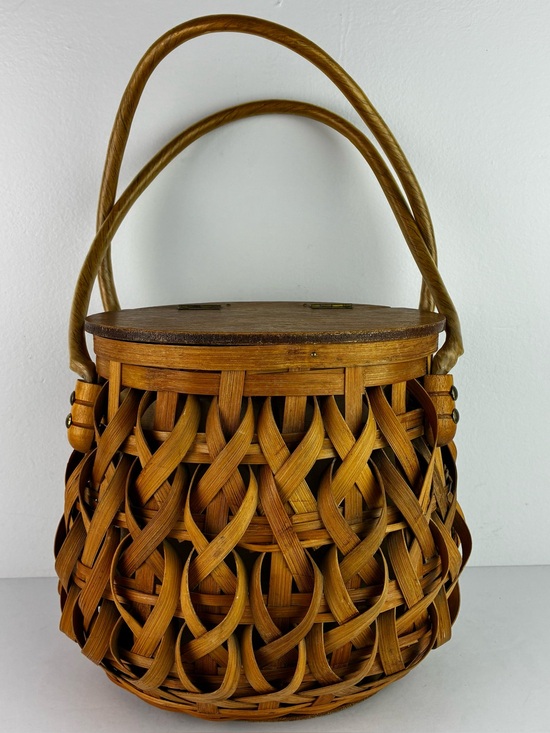 Donna John Wind Imports Handbags - Vintage Donna John Wind Imports Made in Japan Wicker Basket Purse